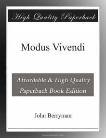      Modus Vivendi