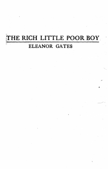      The Rich Little Poor Boy