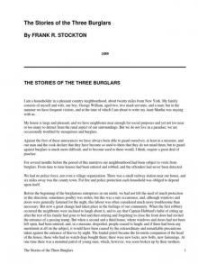      The Stories of the Three Burglars