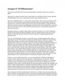      El Filibusterismo. English