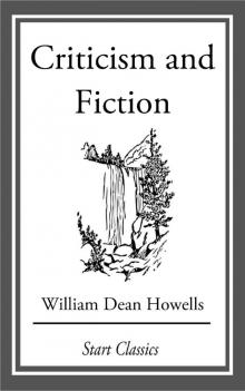      Criticism and Fiction