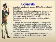      The Loyalists, Vol. 1-3