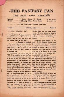      The Fantasy Fan April 1934
