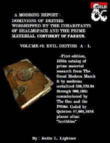      A Modron's Guide: Vol #1: Evil Deities A - L