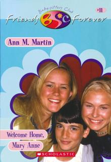      Welcome Home, Mary Anne