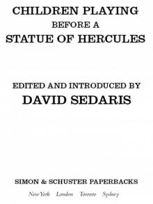      Children Playing Before a Statue of Hercules