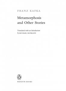      Metamorphosis and Other Stories