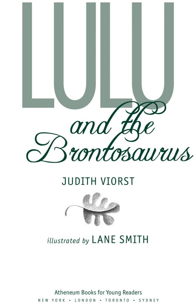lulu and the brontosaurus book