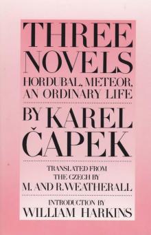      Three Novels: Hordubal, Meteor, an Ordinary Life