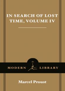      In Search of Lost Time, Volume IV of 4