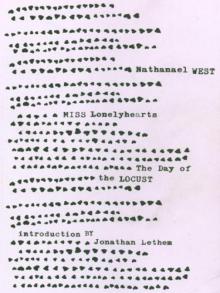      Miss Lonelyhearts / the Day of the Locust