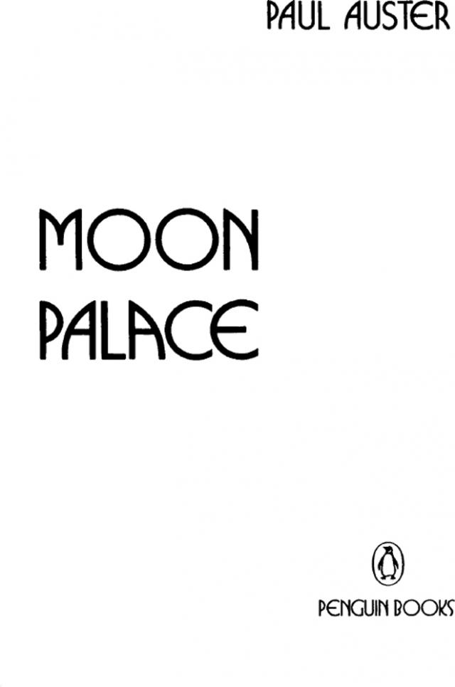 Moon Palace Read online books by Paul Auster