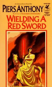      Wielding a Red Sword