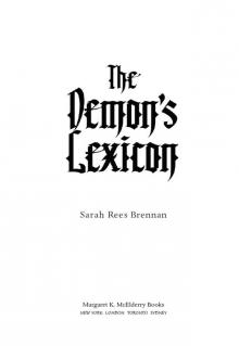      The Demon's Lexicon