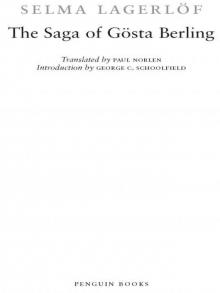      Gösta Berling's Saga
