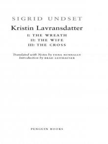      Kristin Lavransdatter