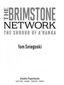      The Shroud of A'Ranka (Brimstone Network Trilogy)