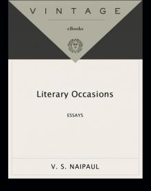      Literary Occasions: Essays